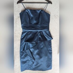 Cute mini dress ruffles with removable straps